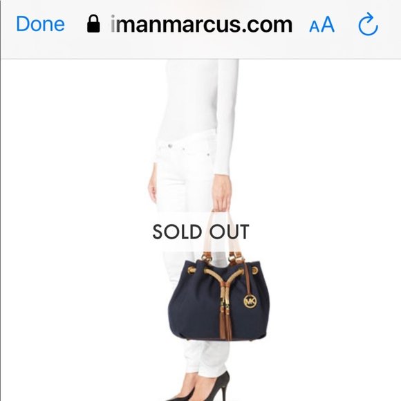 Michael Kors Marina Large Canvas Bag - Picture 10 of 11